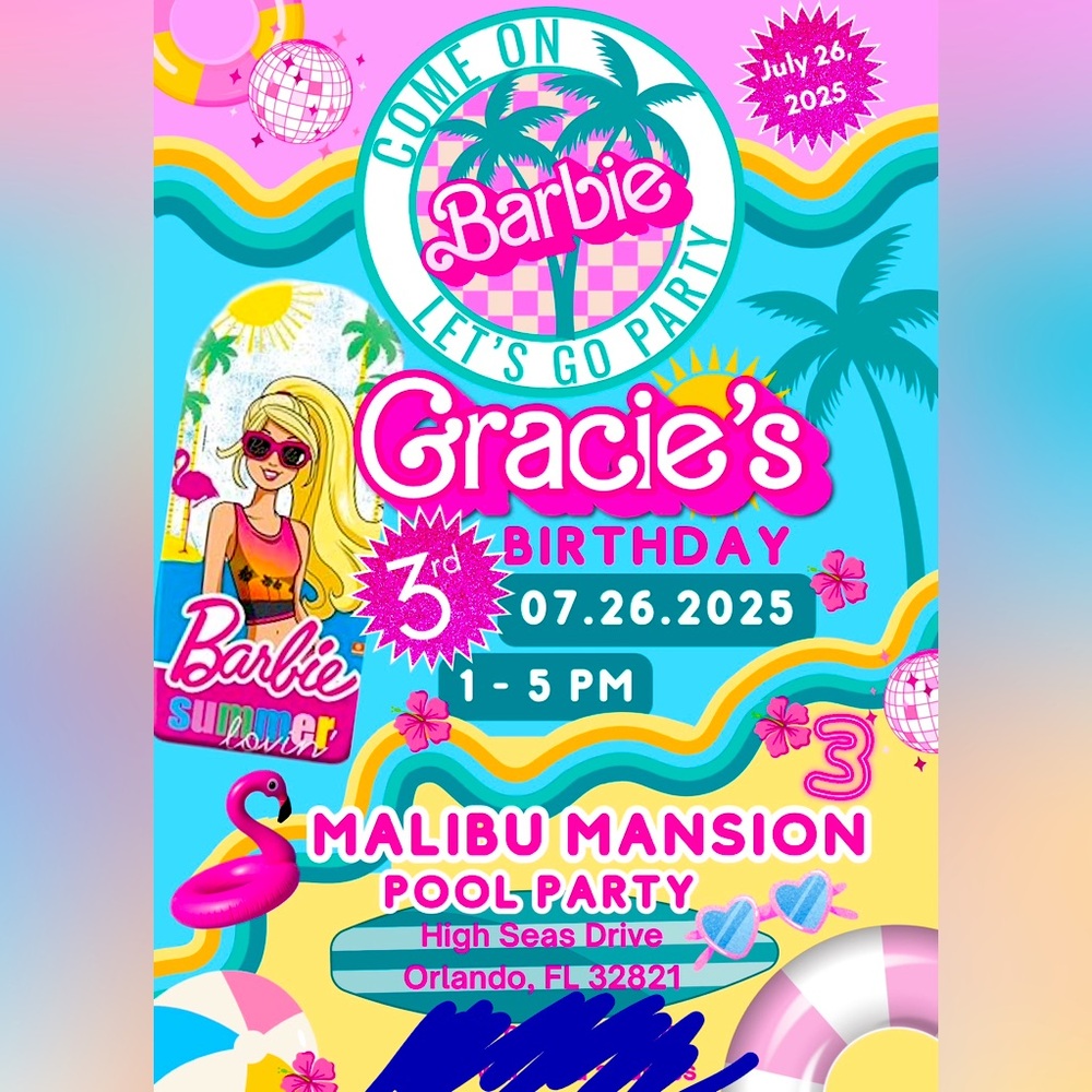 Custom Birthday Party Invitation